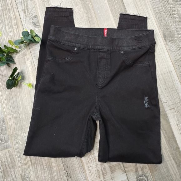 Spanx Women's Distressed Skinny Jean Leggins Base - Picture 2 of 14